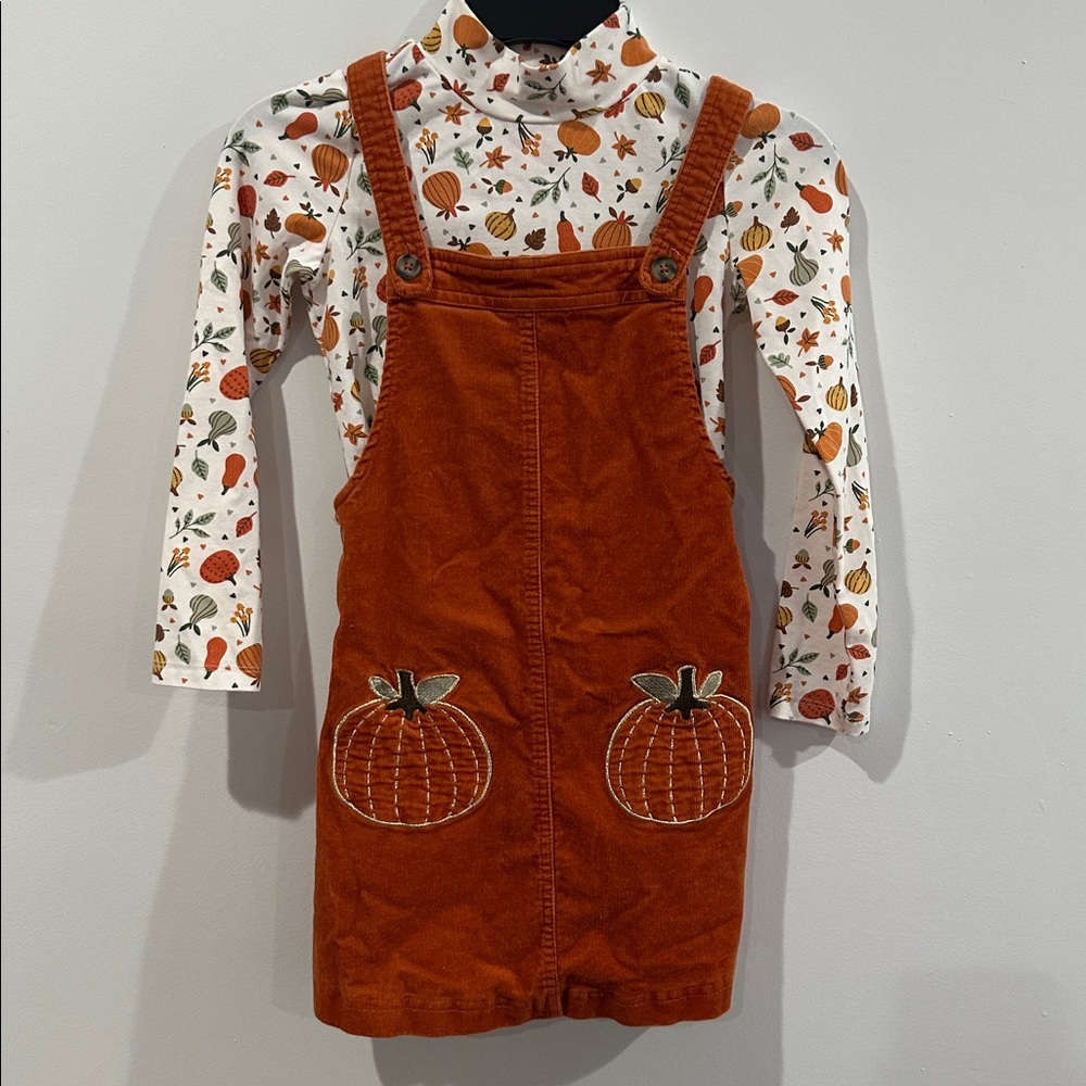 Isaac Mizrahi Burnt Girls  Orange Corduroy Dress Size 5T